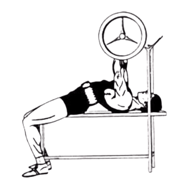 Bænkpres illustration